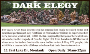 Performance In Remembrance at Dark Elegy Sculpture Garden – Montauk Sun